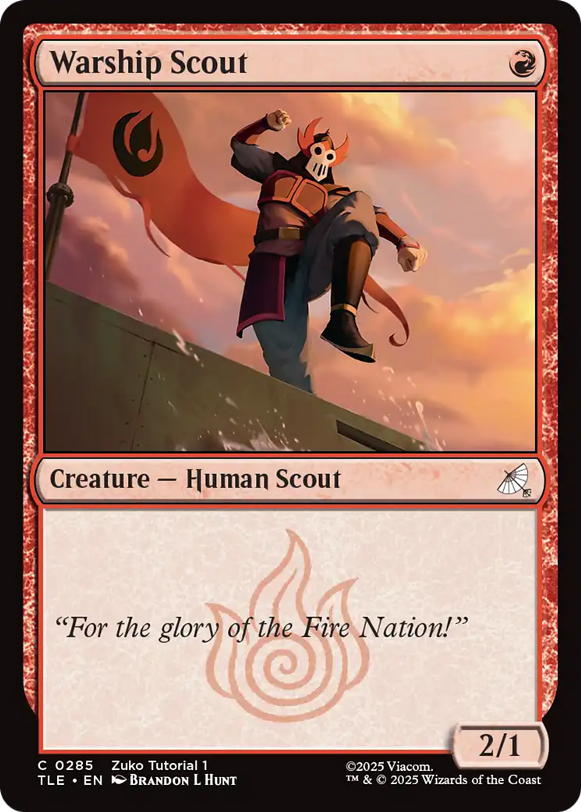 Warship Scout — Avatar: The Last Airbender Eternal — Magic: The Gathering