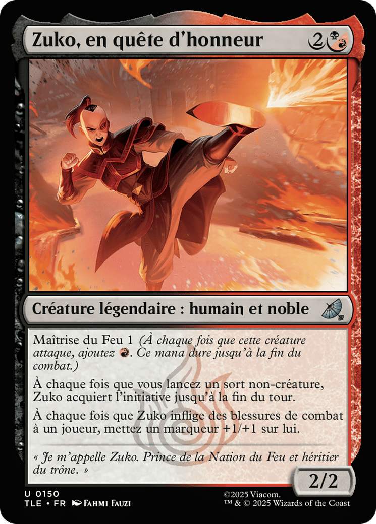 Zuko, en quête d'honneur — Avatar: The Last Airbender Eternal — Magic: The Gathering