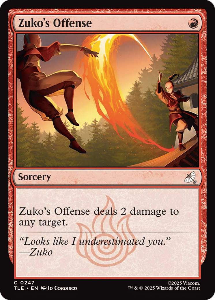 Zuko's Offense — Avatar: The Last Airbender Eternal — Magic: The Gathering