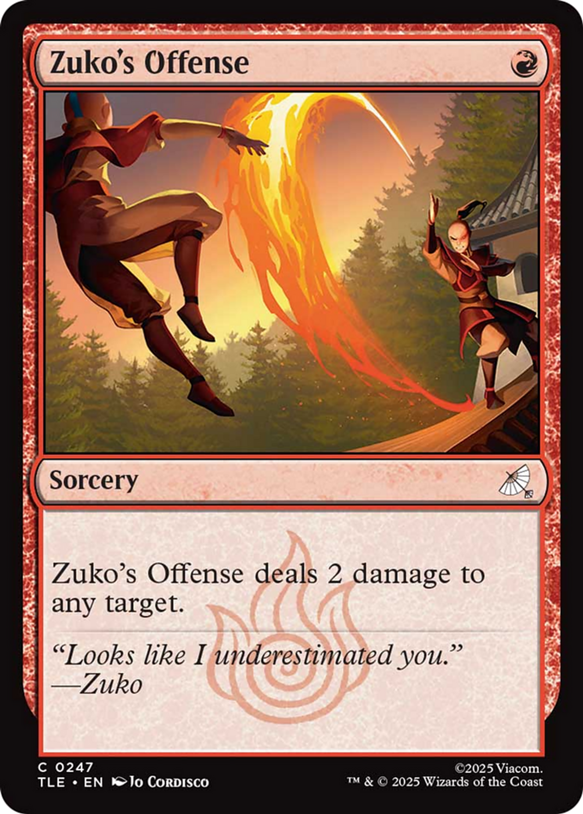 Offense de Zuko — Avatar: The Last Airbender Eternal — Magic: The Gathering