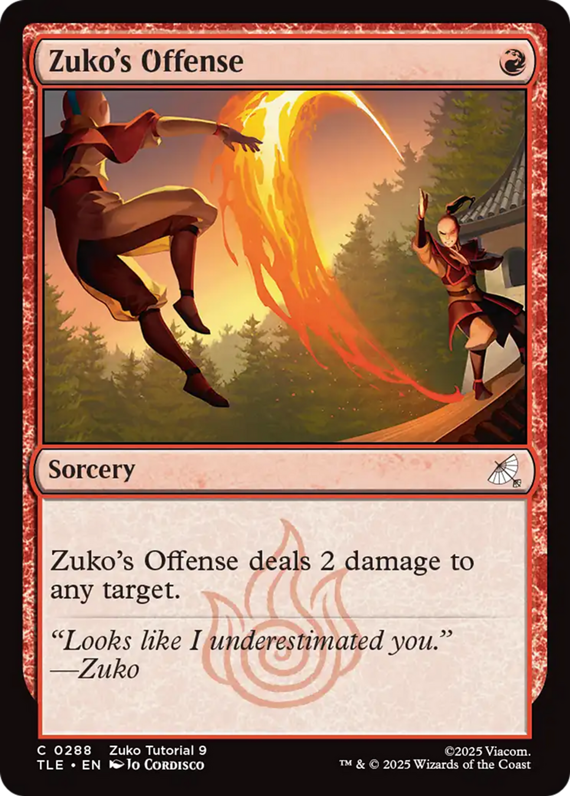 Offense de Zuko — Avatar: The Last Airbender Eternal — Magic: The Gathering
