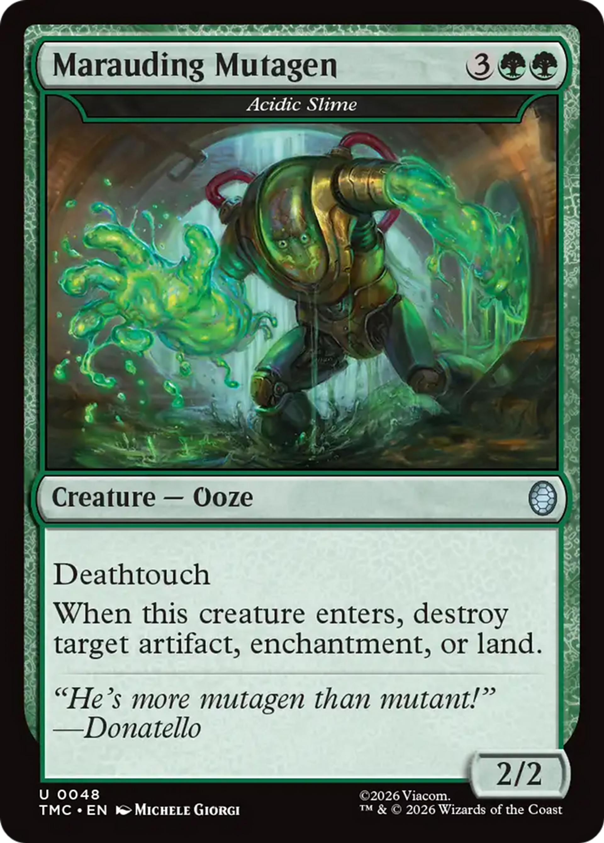 Acidic Slime — Teenage Mutant Ninja Turtles Eternal — Magic: The Gathering