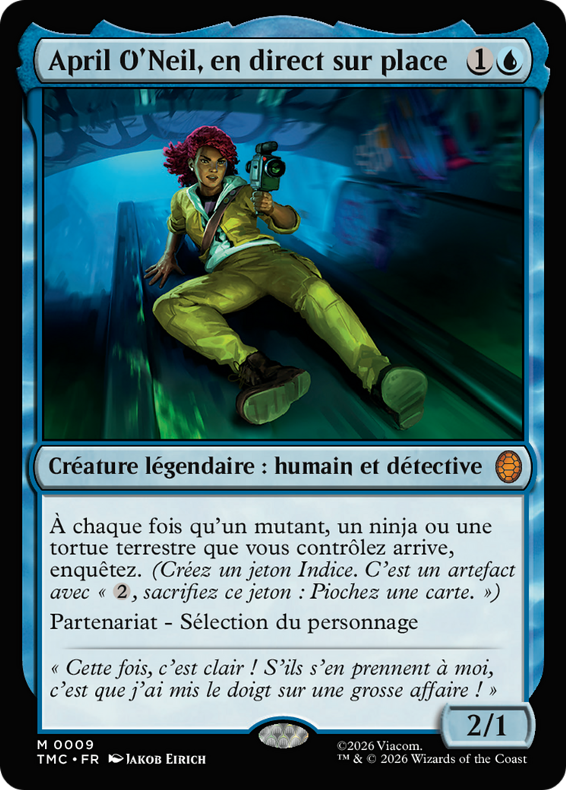 April O'Neil, en direct sur place — Teenage Mutant Ninja Turtles Eternal — Magic: The Gathering