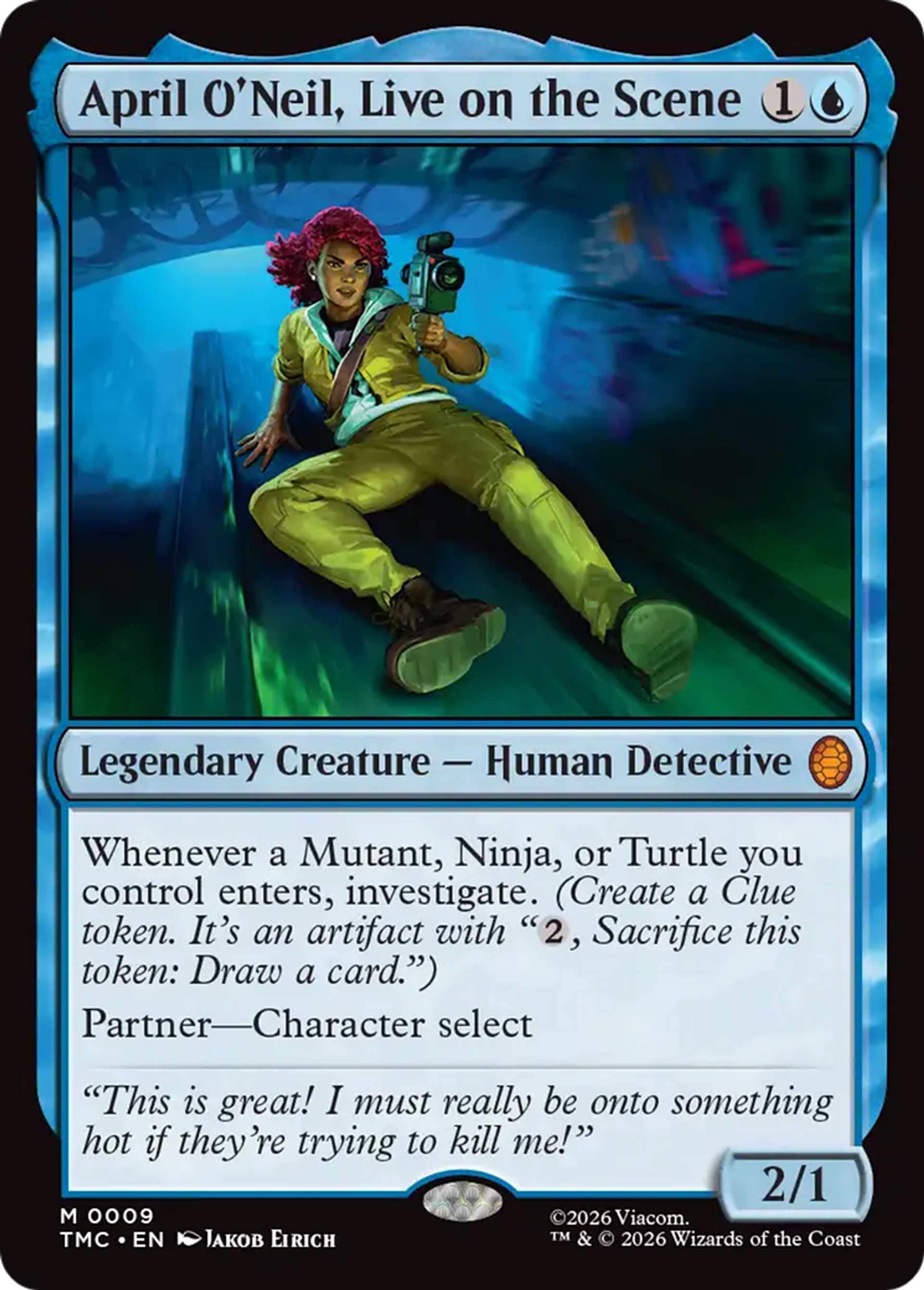 April O'Neil, Live on the Scene — Teenage Mutant Ninja Turtles Eternal — Magic: The Gathering