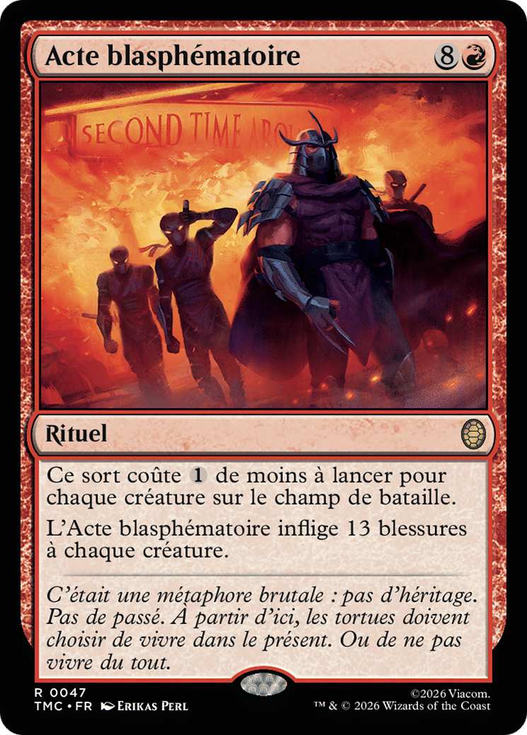 Acte blasphématoire — Teenage Mutant Ninja Turtles Eternal — Magic: The Gathering