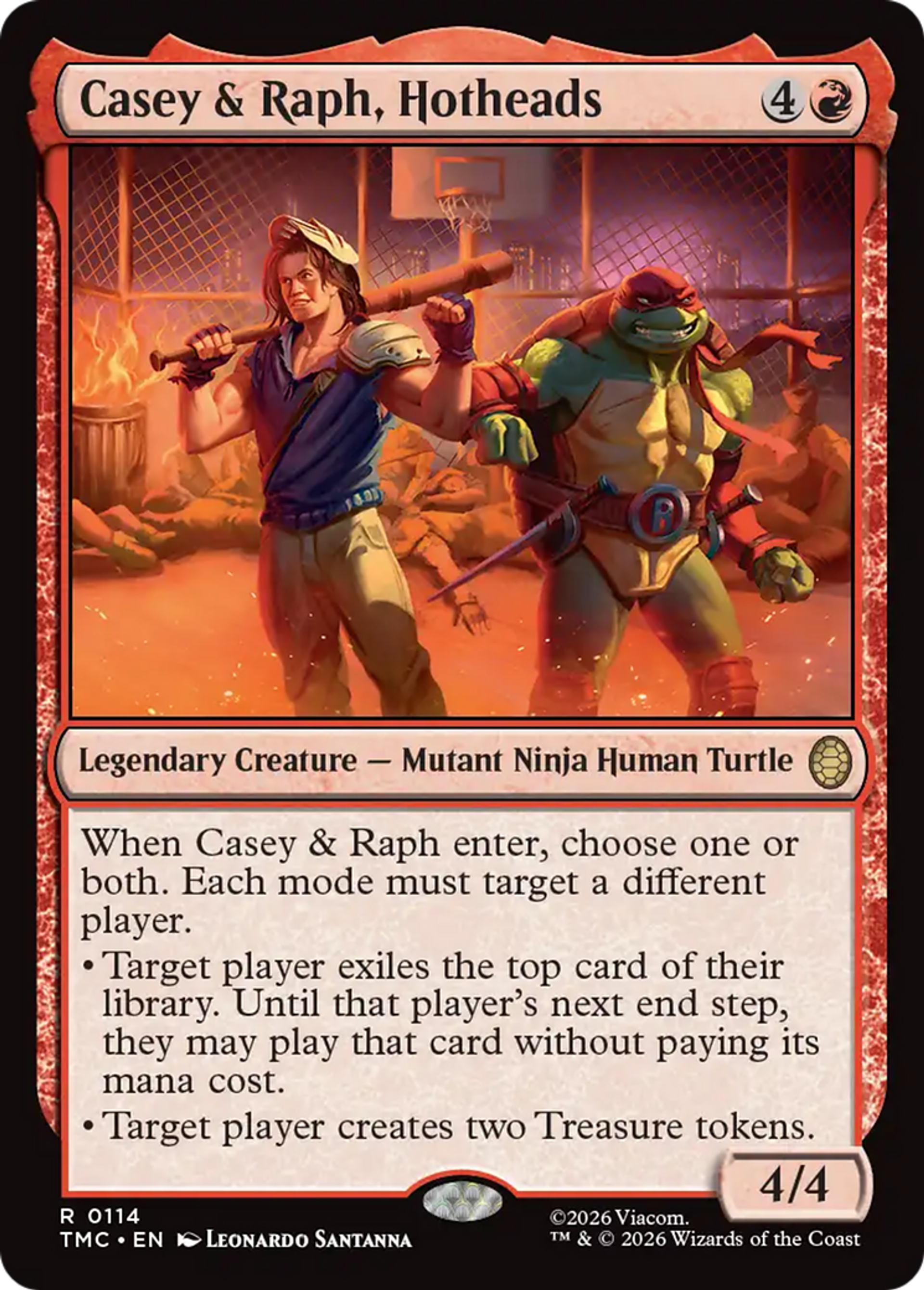 Casey & Raph, Hotheads — Teenage Mutant Ninja Turtles Eternal — Magic: The Gathering
