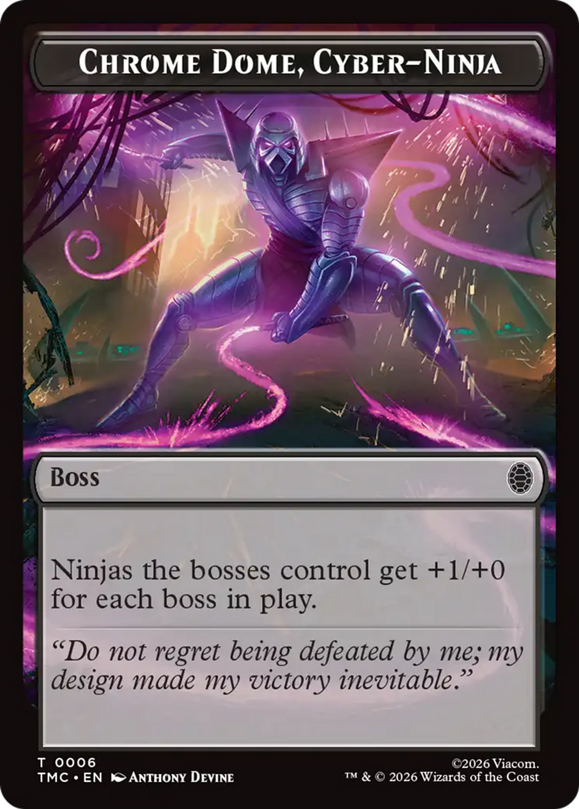Chrome Dome, Cyber-Ninja — Teenage Mutant Ninja Turtles Eternal — Magic: The Gathering