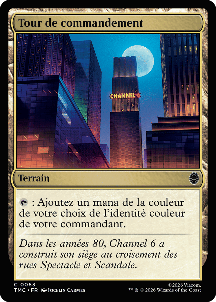 Tour de commandement from Teenage Mutant Ninja Turtles Eternal - Magic: The Gathering