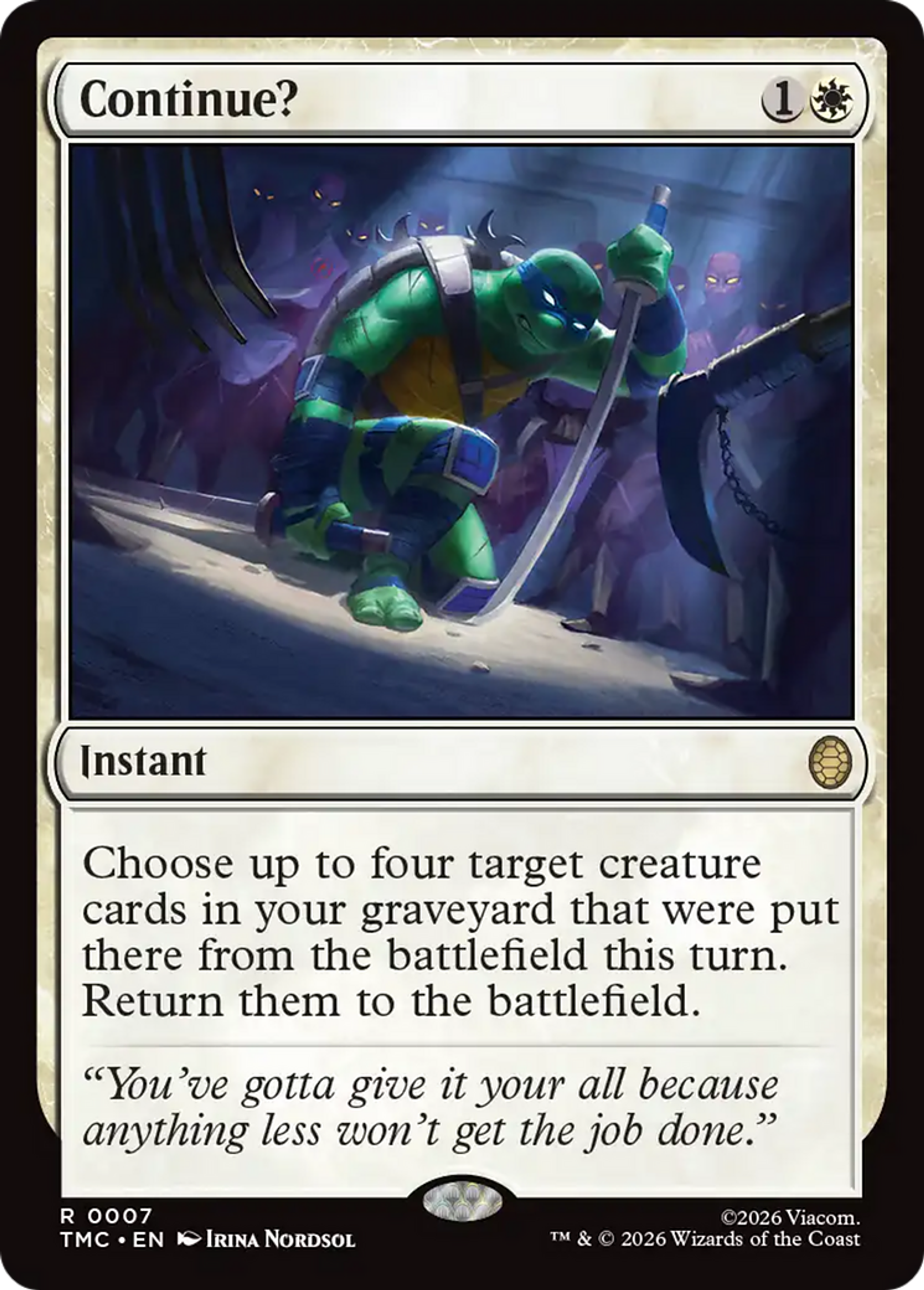 Continue? — Teenage Mutant Ninja Turtles Eternal — Magic: The Gathering