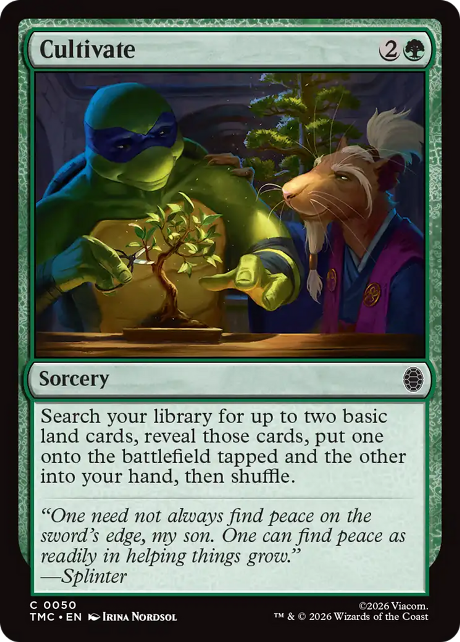 Cultivate — Teenage Mutant Ninja Turtles Eternal — Magic: The Gathering