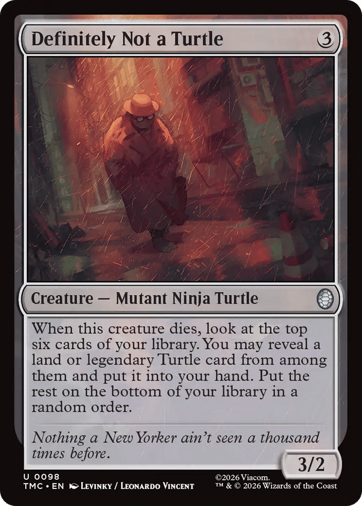 Definitely Not a Turtle from Teenage Mutant Ninja Turtles Eternal - Magic: The Gathering