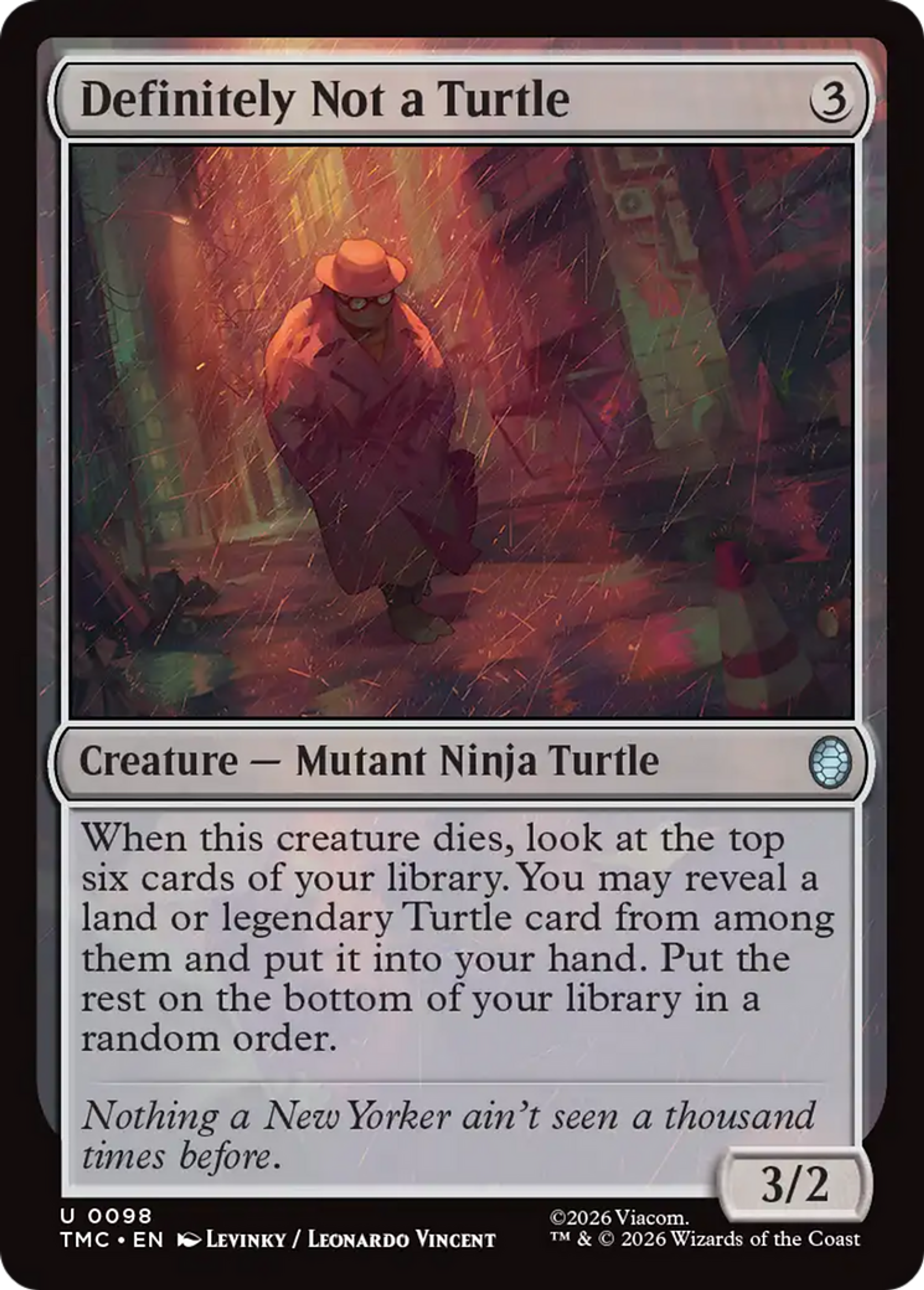 Definitely Not a Turtle — Teenage Mutant Ninja Turtles Eternal — Magic: The Gathering