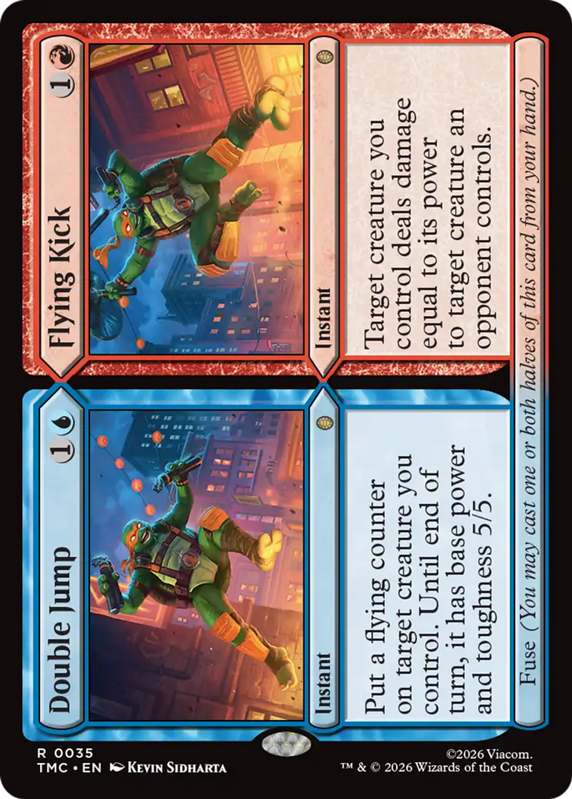 Double Jump // Flying Kick — Teenage Mutant Ninja Turtles Eternal — Magic: The Gathering
