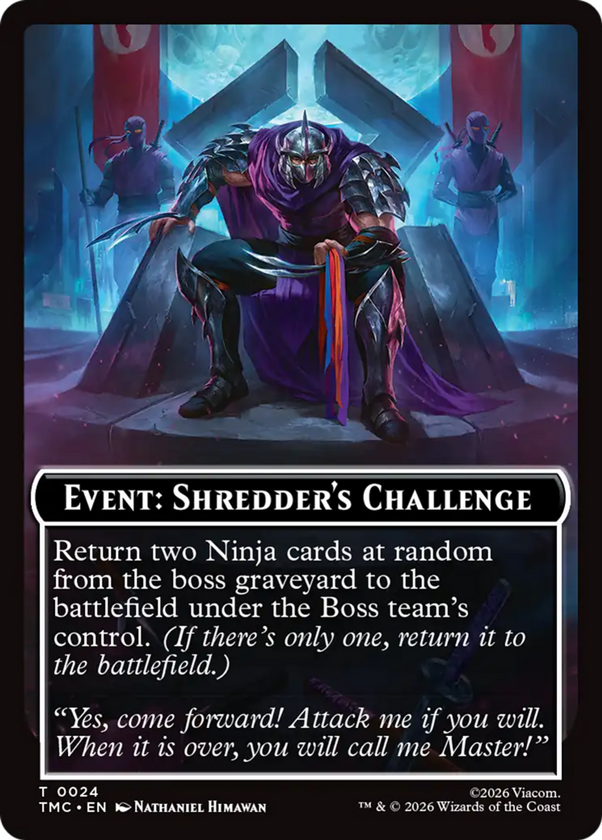 Event: Shredder's Challenge — Teenage Mutant Ninja Turtles Eternal — Magic: The Gathering