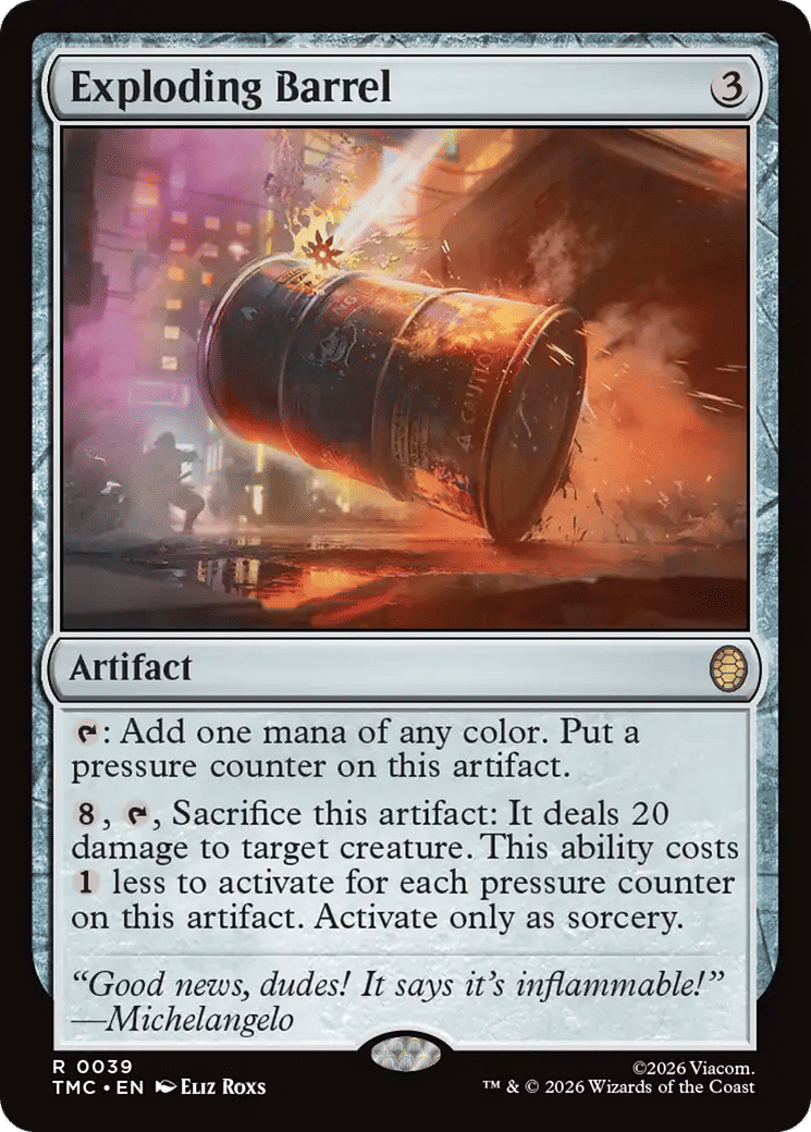 Exploding Barrel — Teenage Mutant Ninja Turtles Eternal — Magic: The Gathering