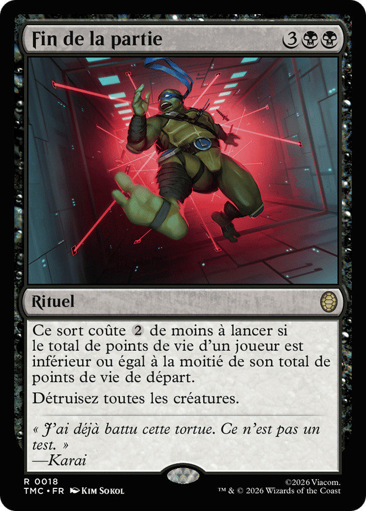 Fin de la partie — Teenage Mutant Ninja Turtles Eternal — Magic: The Gathering