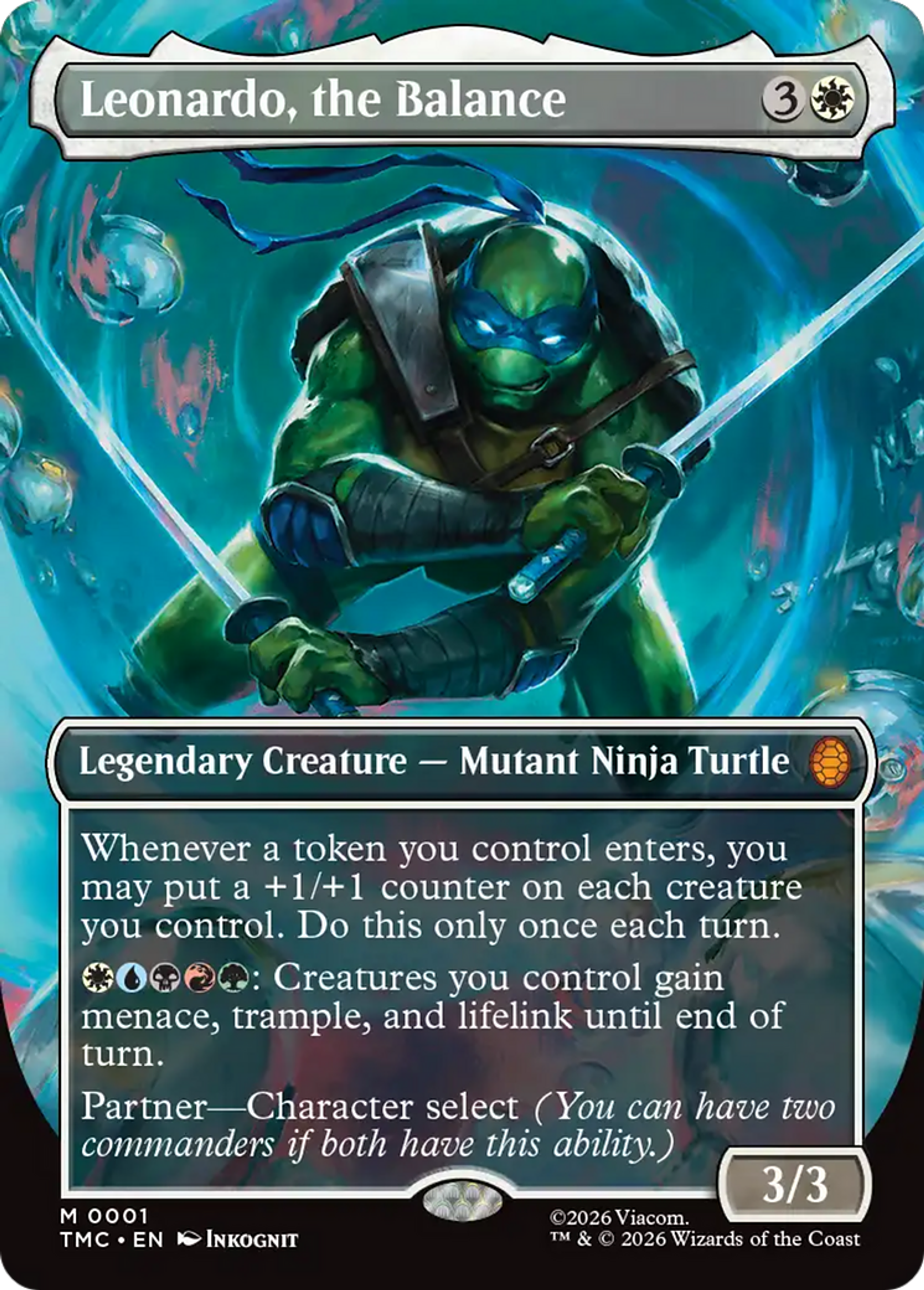 Leonardo, the Balance — Teenage Mutant Ninja Turtles Eternal — Magic: The Gathering