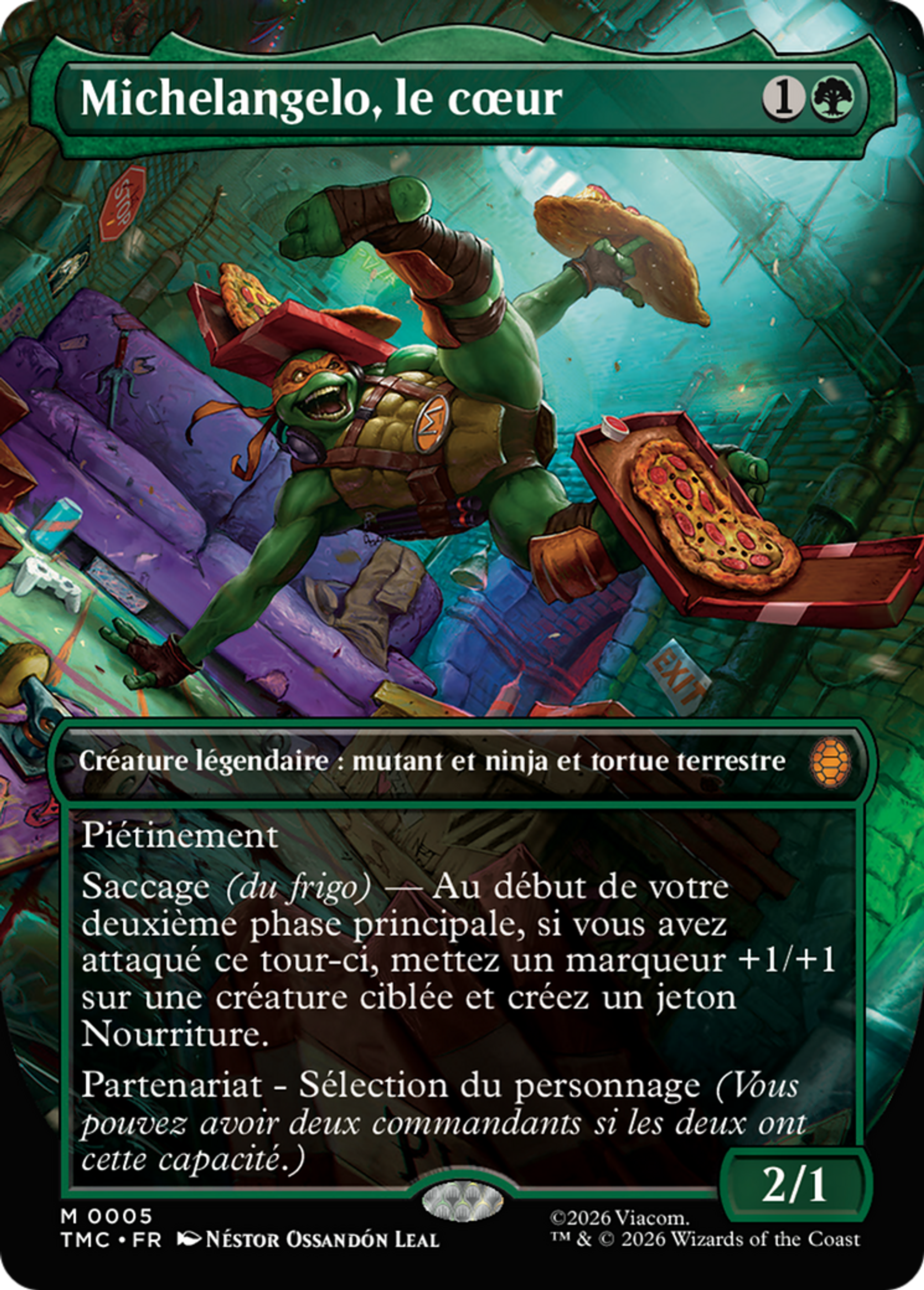 Michelangelo, le cœur — Teenage Mutant Ninja Turtles Eternal — Magic: The Gathering