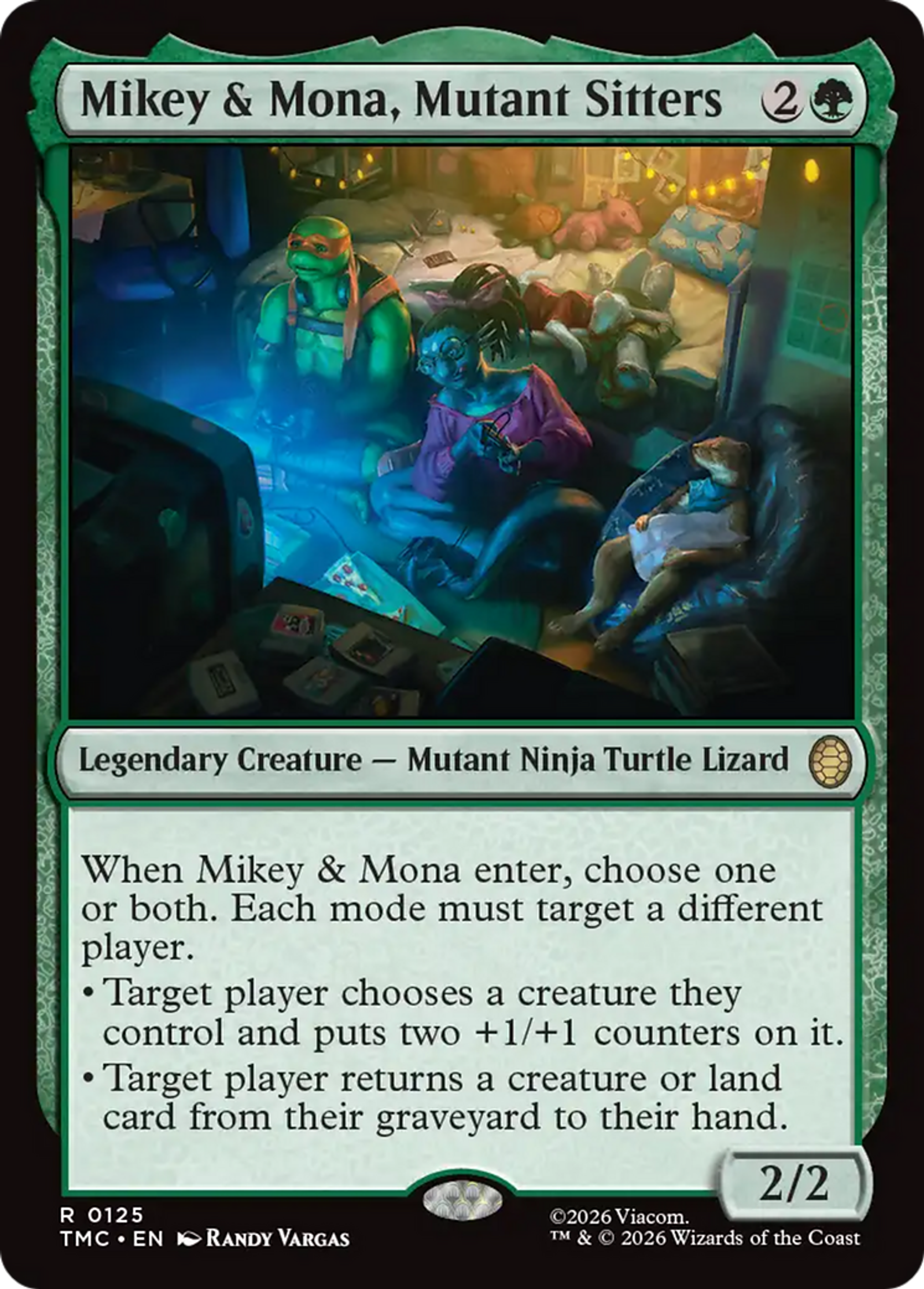 Mikey & Mona, Mutant Sitters — Teenage Mutant Ninja Turtles Eternal — Magic: The Gathering