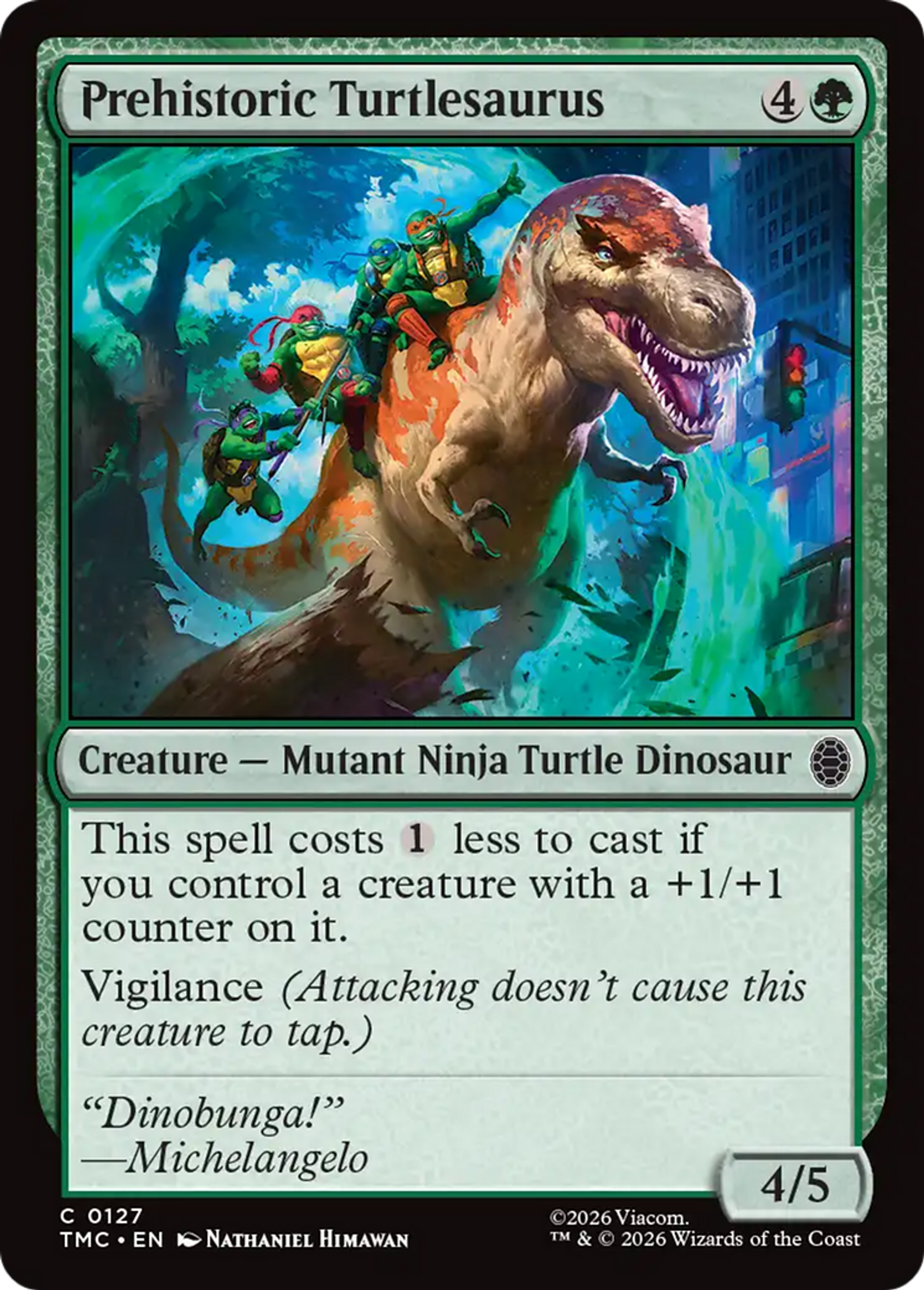 Prehistoric Turtlesaurus — Teenage Mutant Ninja Turtles Eternal — Magic: The Gathering
