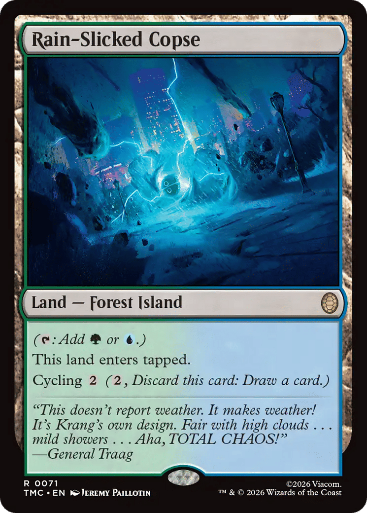 Rain-Slicked Copse — Teenage Mutant Ninja Turtles Eternal — Magic: The Gathering