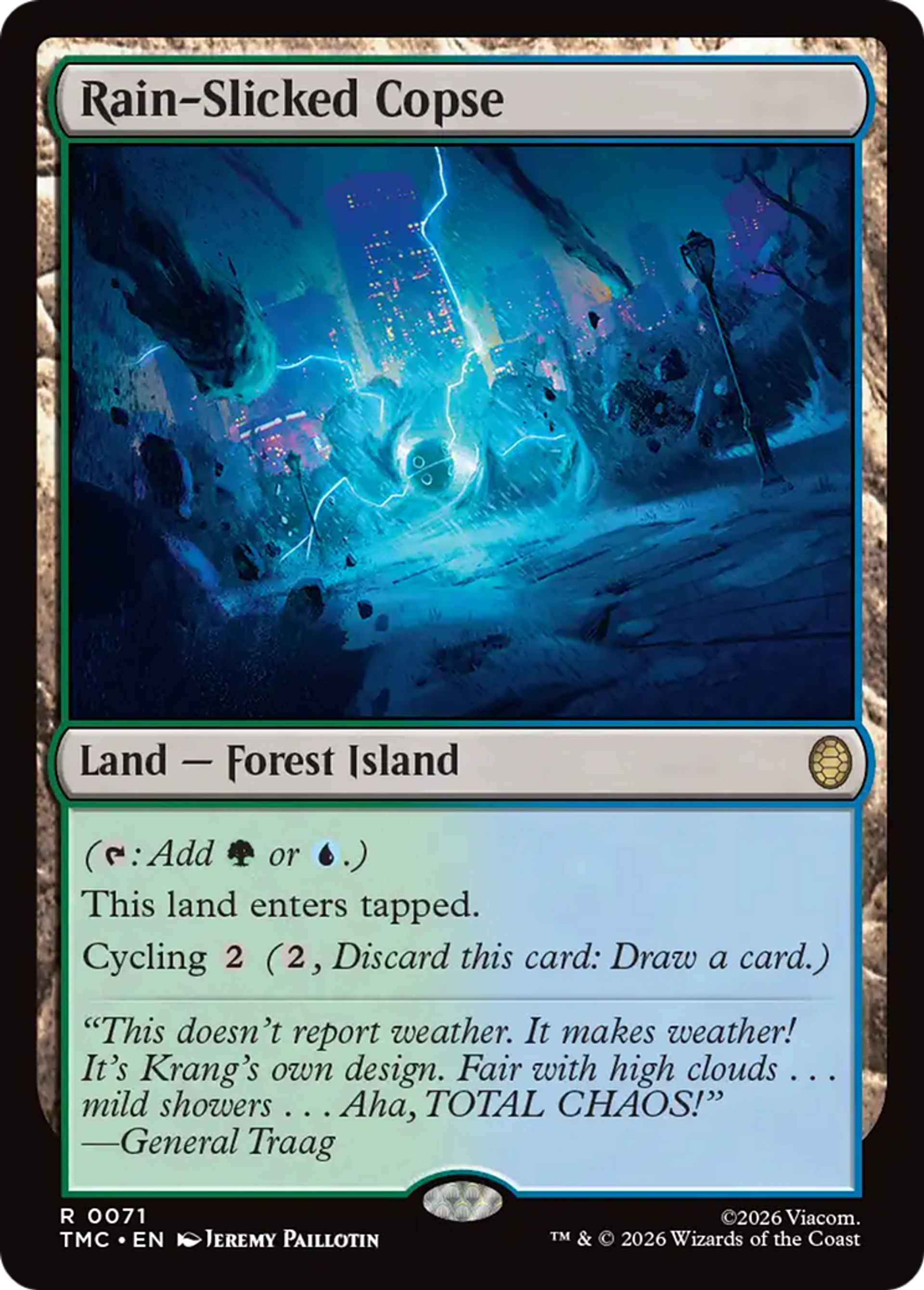 Rain-Slicked Copse — Teenage Mutant Ninja Turtles Eternal — Magic: The Gathering