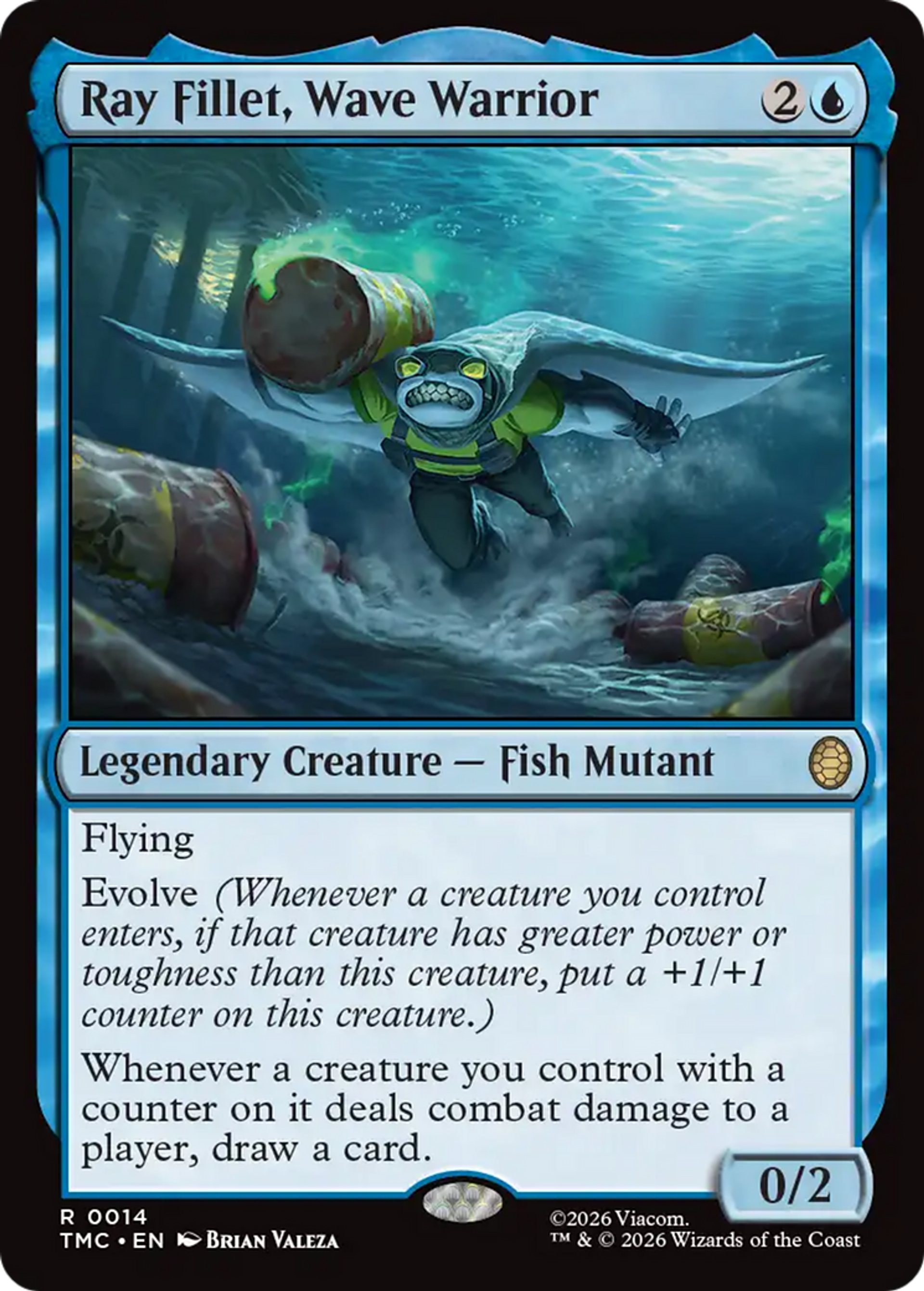 Ray Fillet, Wave Warrior — Teenage Mutant Ninja Turtles Eternal — Magic: The Gathering
