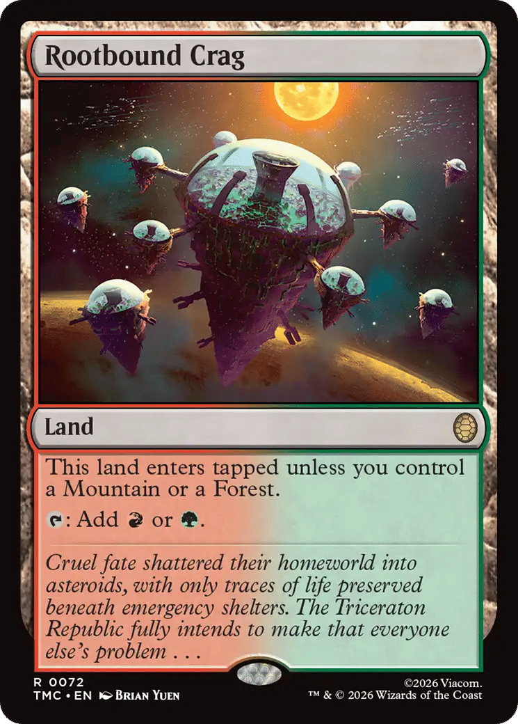 Rootbound Crag — Teenage Mutant Ninja Turtles Eternal — Magic: The Gathering