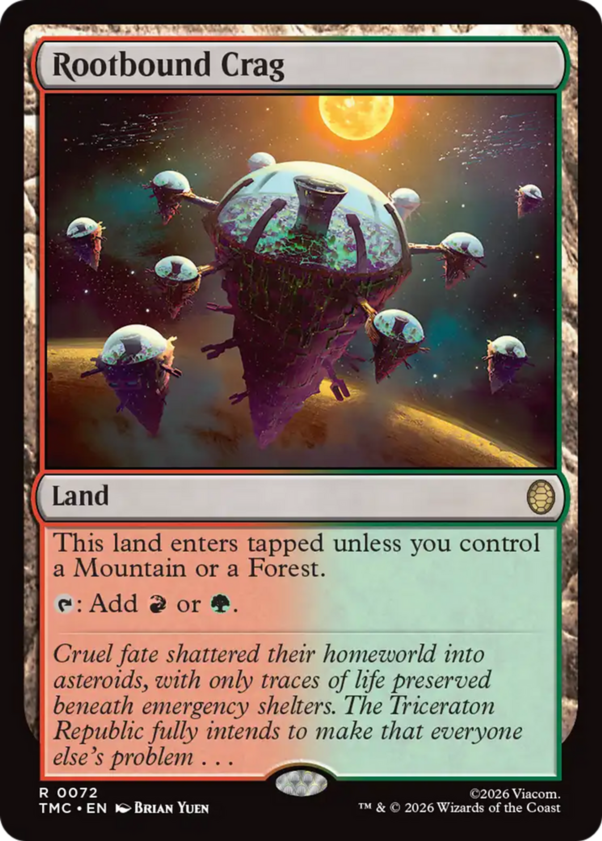 Rootbound Crag — Teenage Mutant Ninja Turtles Eternal — Magic: The Gathering
