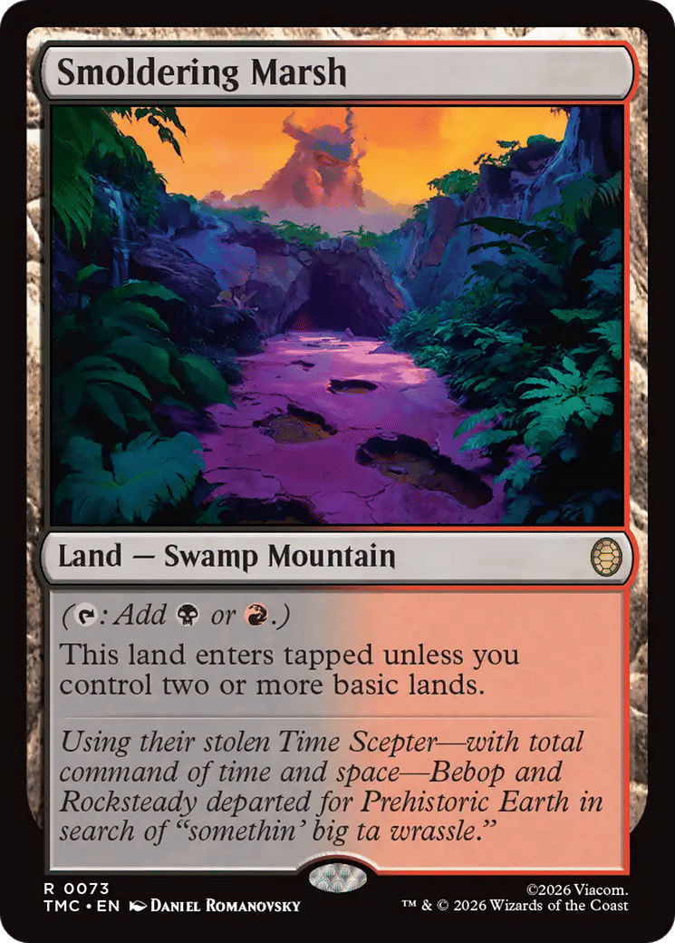Smoldering Marsh — Teenage Mutant Ninja Turtles Eternal — Magic: The Gathering