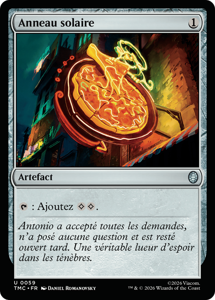Anneau solaire — Teenage Mutant Ninja Turtles Eternal — Magic: The Gathering