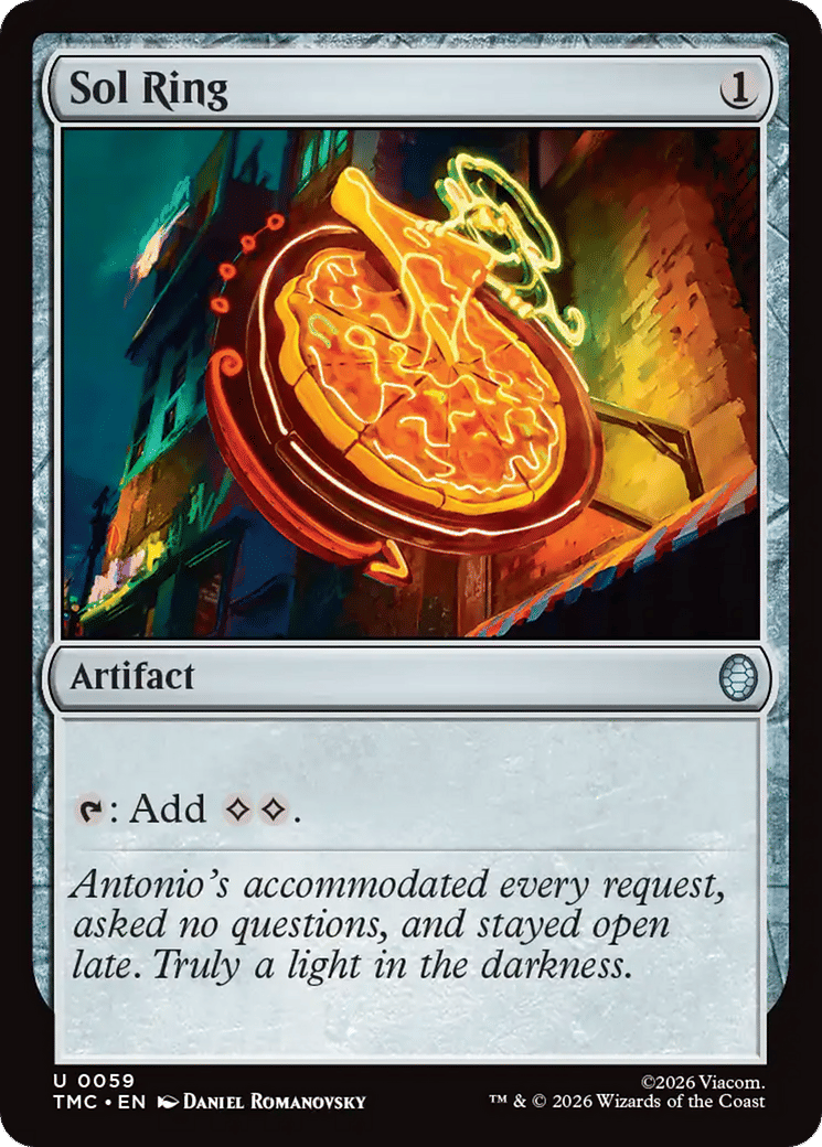 Sol Ring from Teenage Mutant Ninja Turtles Eternal - Magic: The Gathering