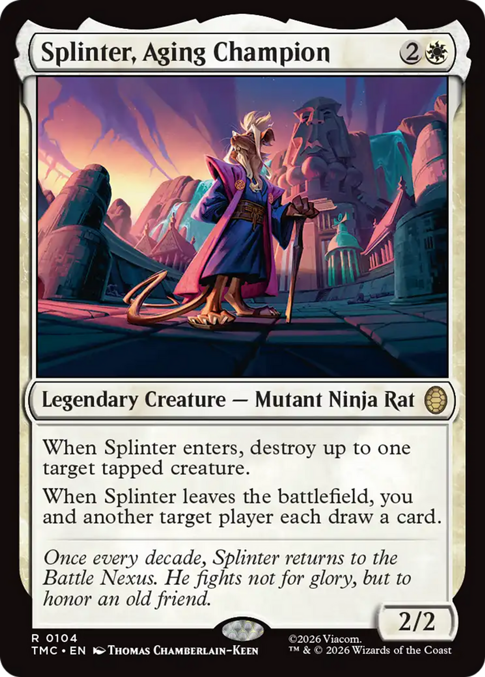Splinter, Aging Champion — Teenage Mutant Ninja Turtles Eternal — Magic: The Gathering