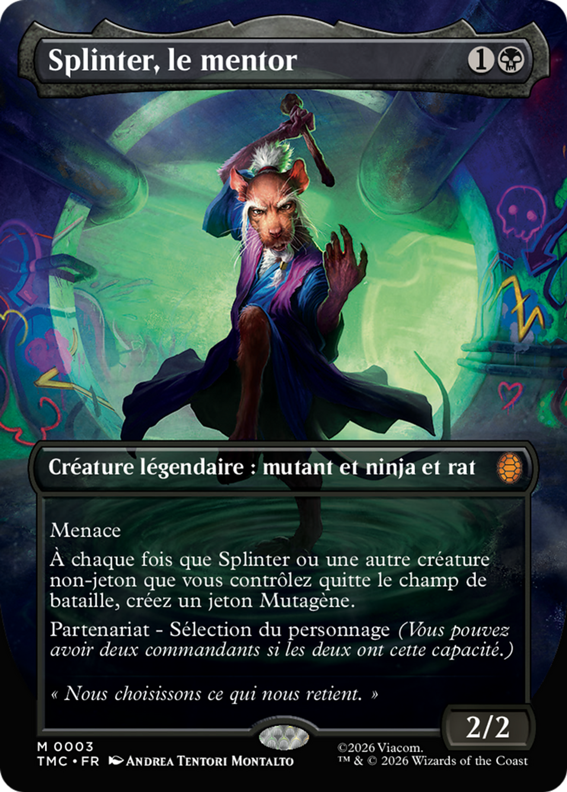 Splinter, le mentor — Teenage Mutant Ninja Turtles Eternal — Magic: The Gathering
