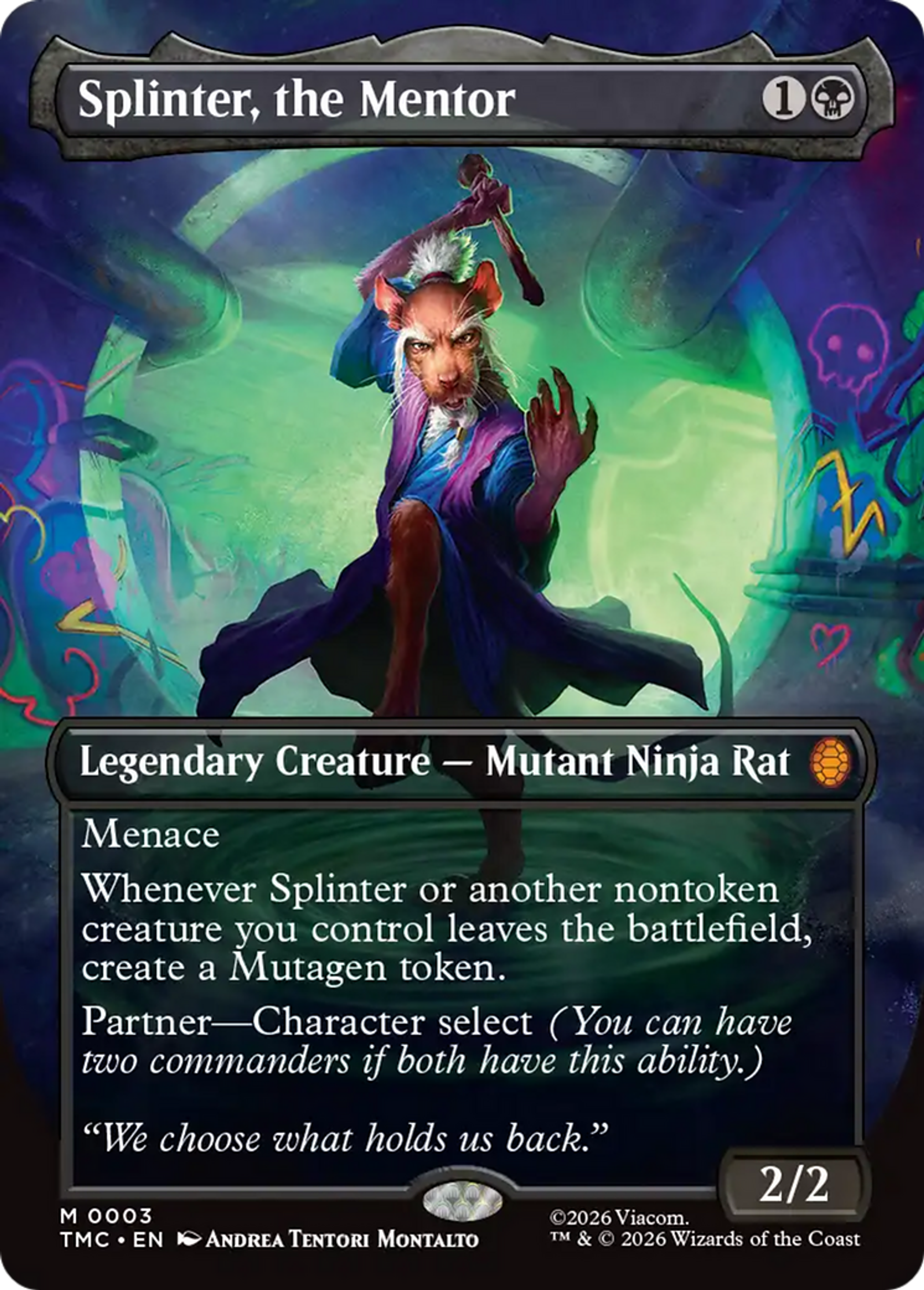 Splinter, the Mentor — Teenage Mutant Ninja Turtles Eternal — Magic: The Gathering