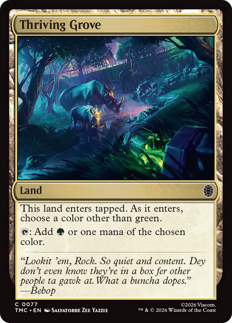 Thriving Grove — Teenage Mutant Ninja Turtles Eternal — Magic: The Gathering