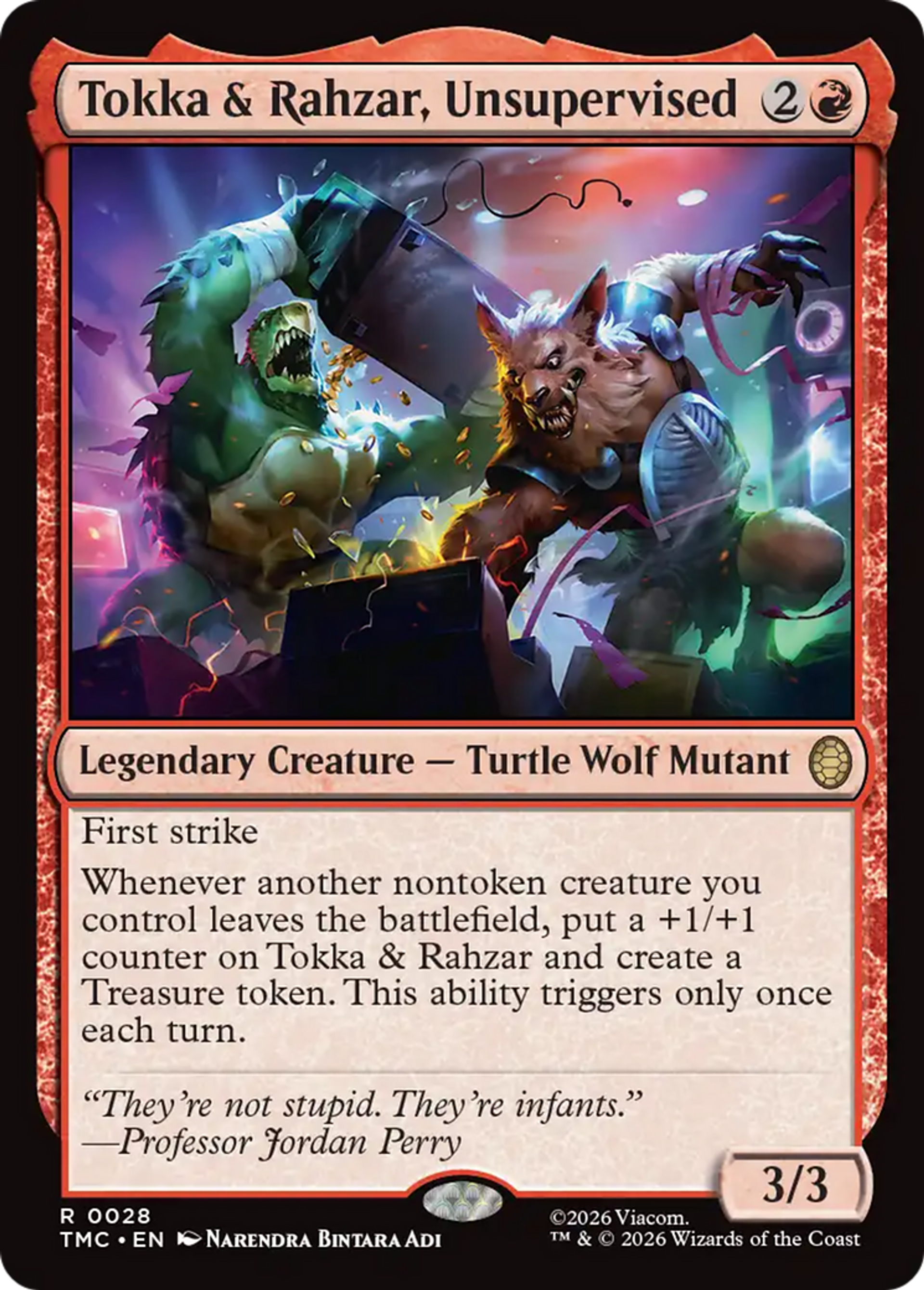 Tokka & Rahzar, Unsupervised — Teenage Mutant Ninja Turtles Eternal — Magic: The Gathering