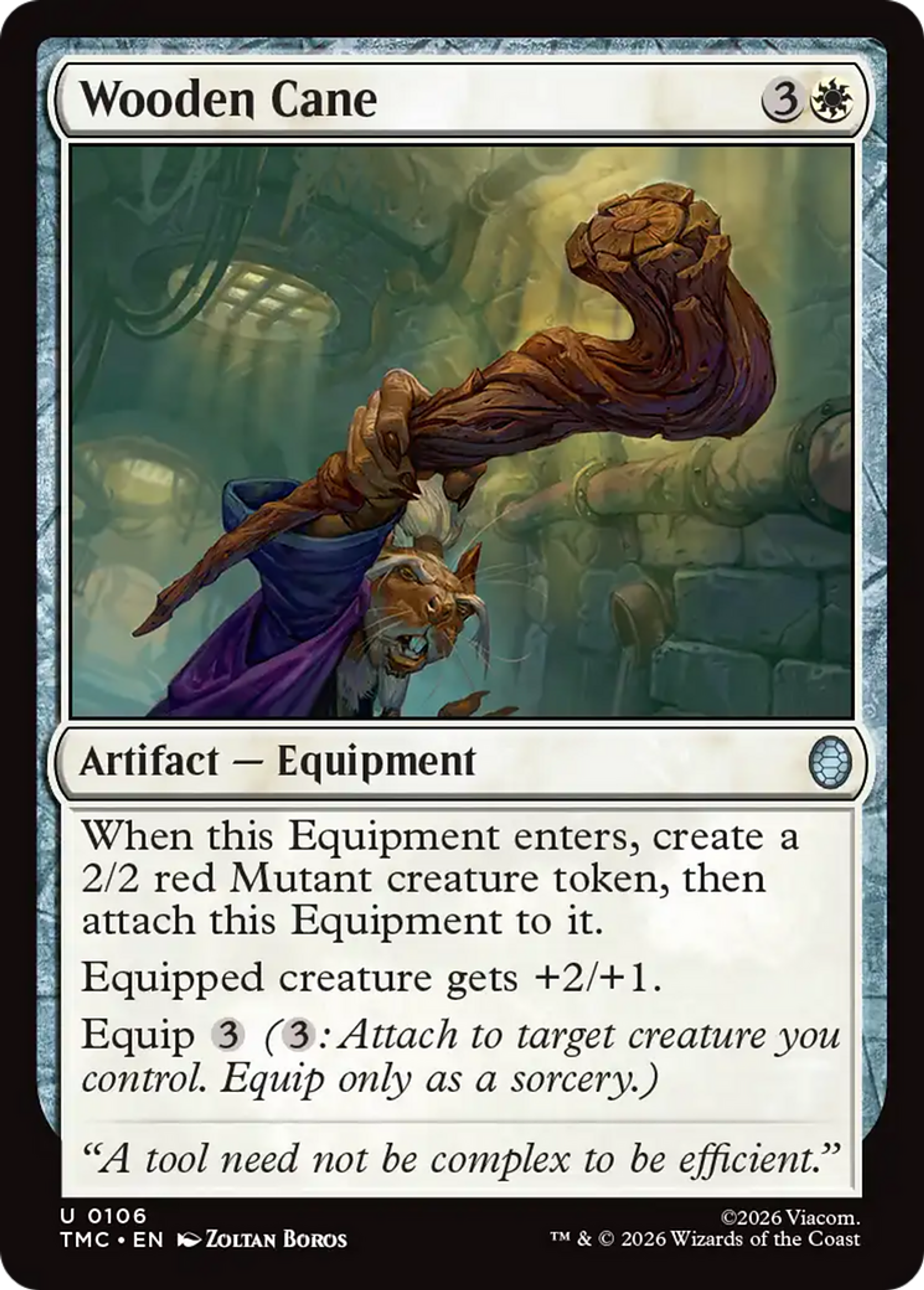 Wooden Cane — Teenage Mutant Ninja Turtles Eternal — Magic: The Gathering