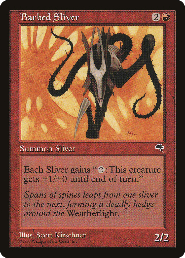 Barbed Sliver — Tempest — Magic: The Gathering