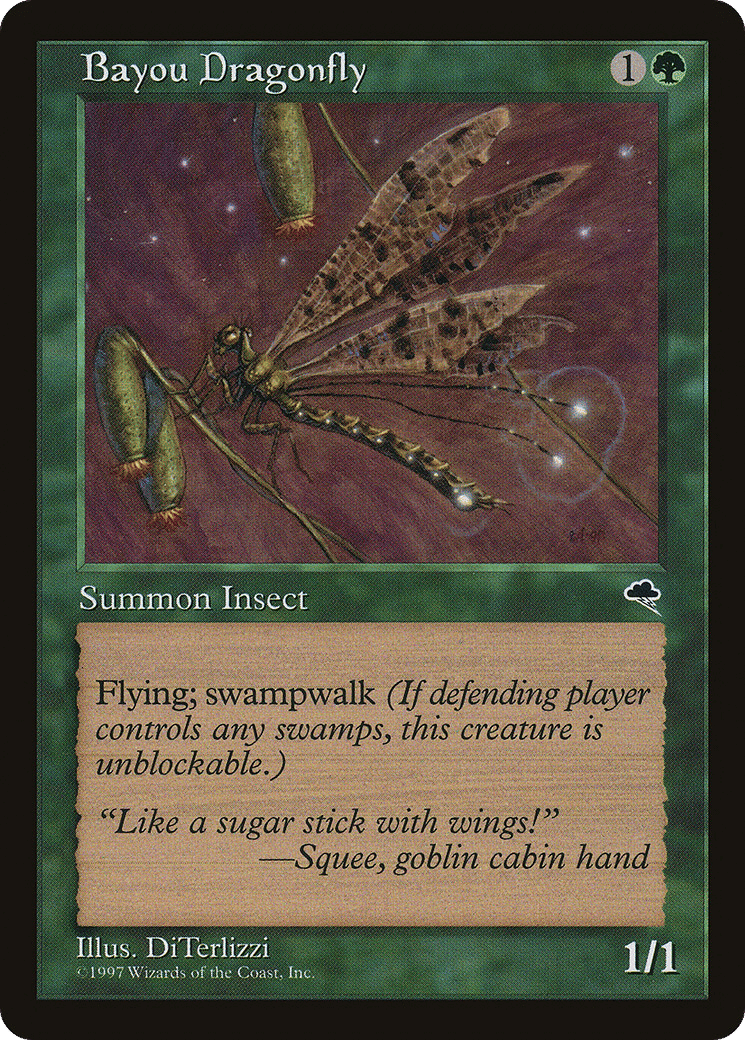 Bayou Dragonfly — Tempest — Magic: The Gathering