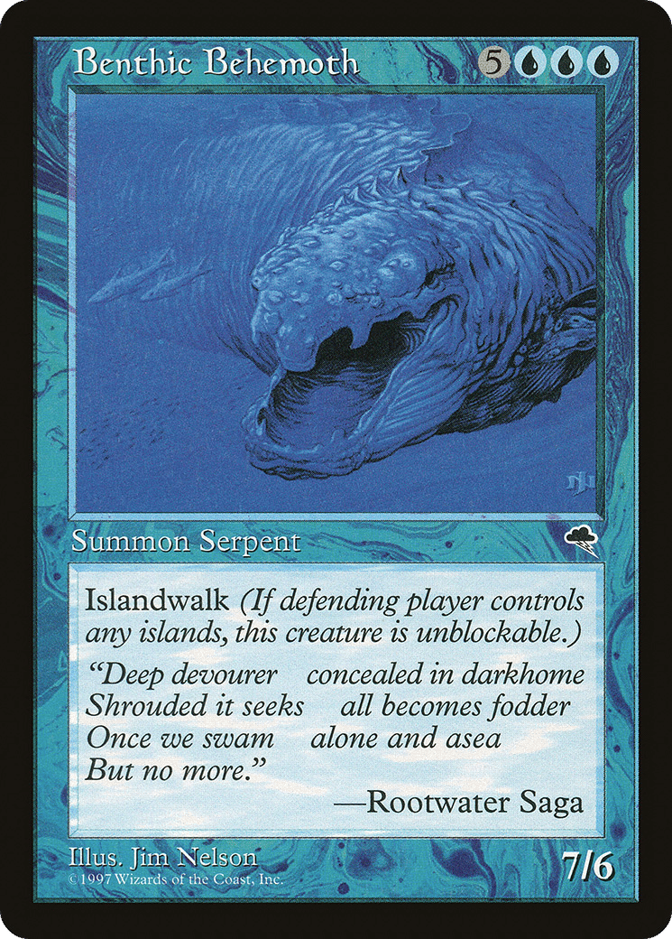 Benthic Behemoth — Tempest — Magic: The Gathering