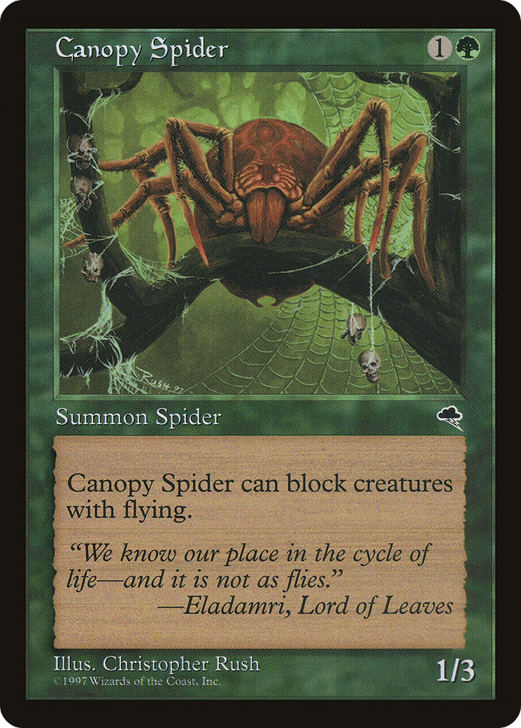 Canopy Spider — Tempest — Magic: The Gathering