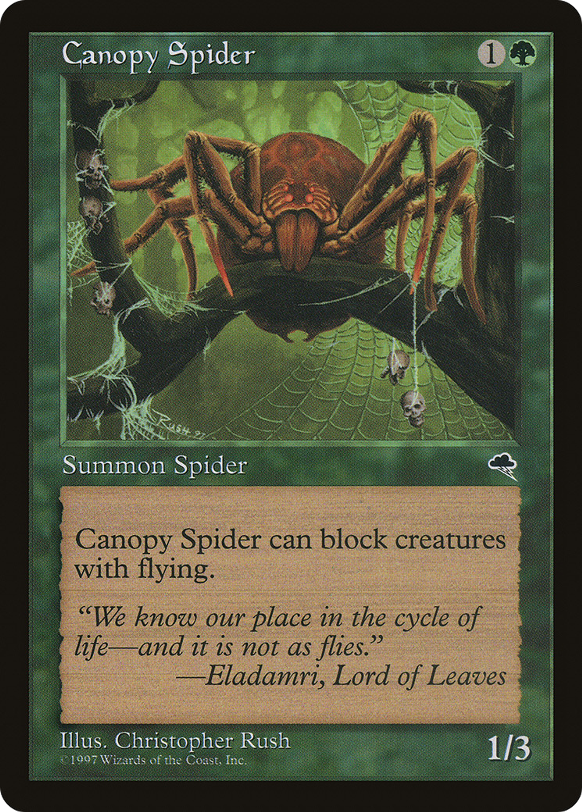 Canopy Spider — Tempest — Magic: The Gathering