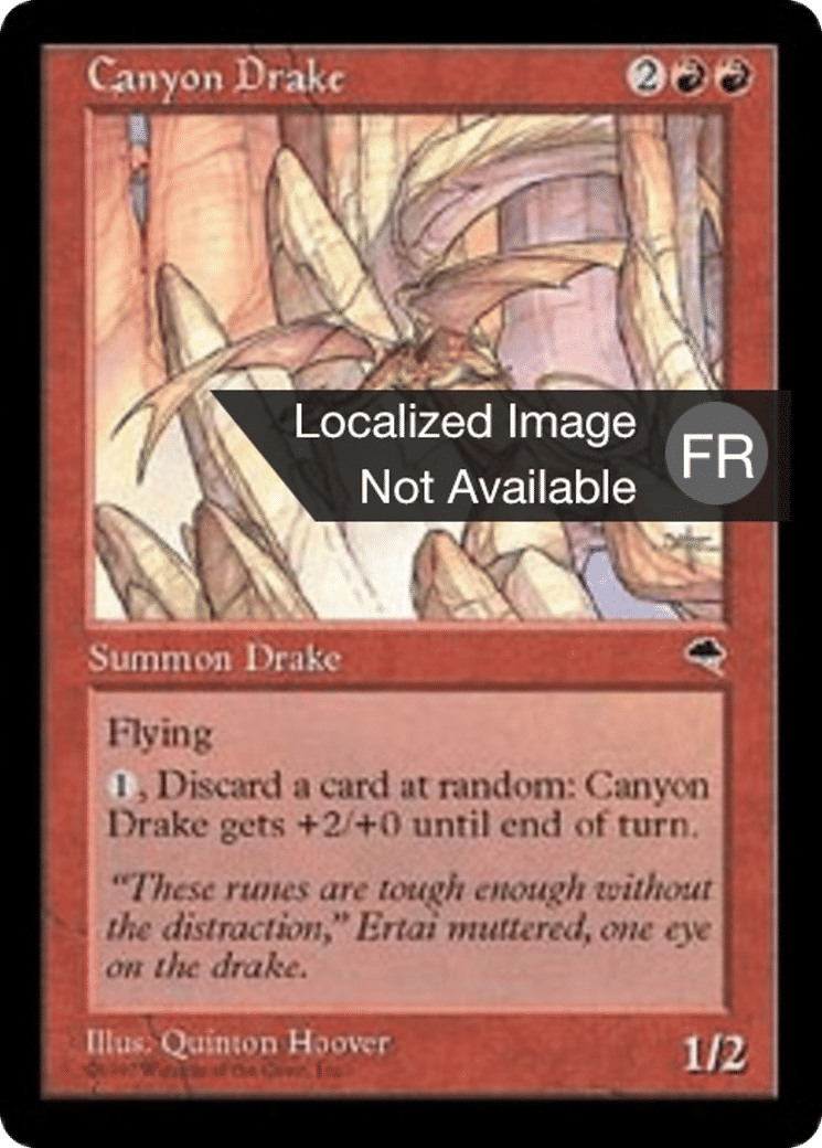 Drakôn des canyons — Tempest — Magic: The Gathering