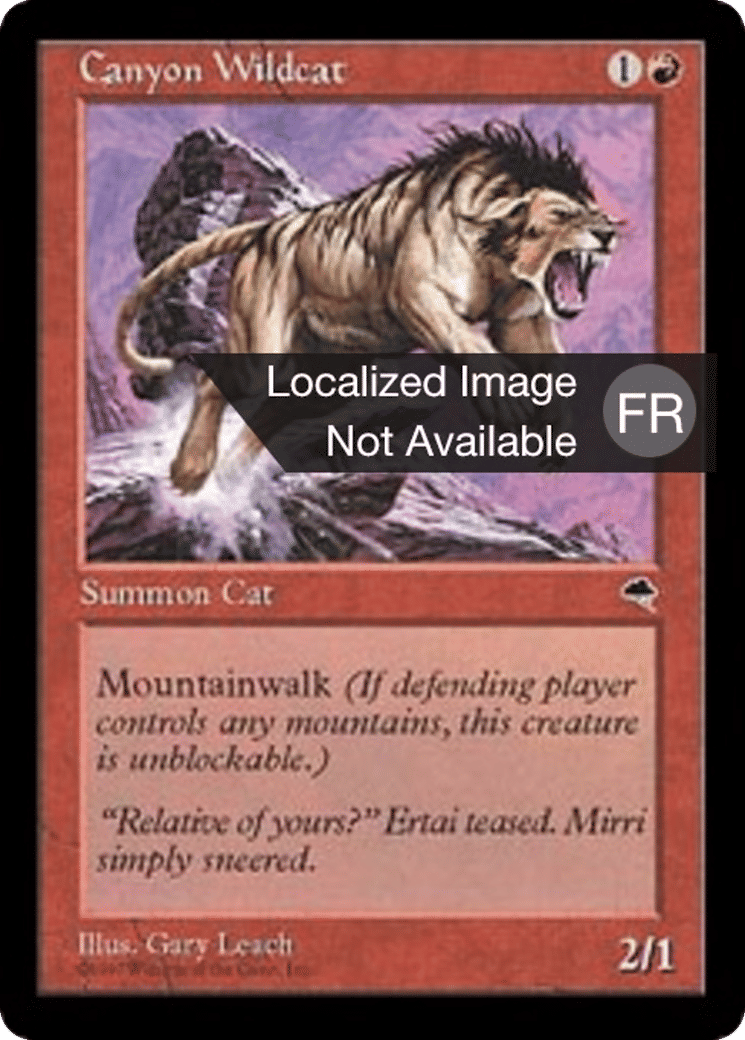 Chat sauvage des canyons — Tempest — Magic: The Gathering