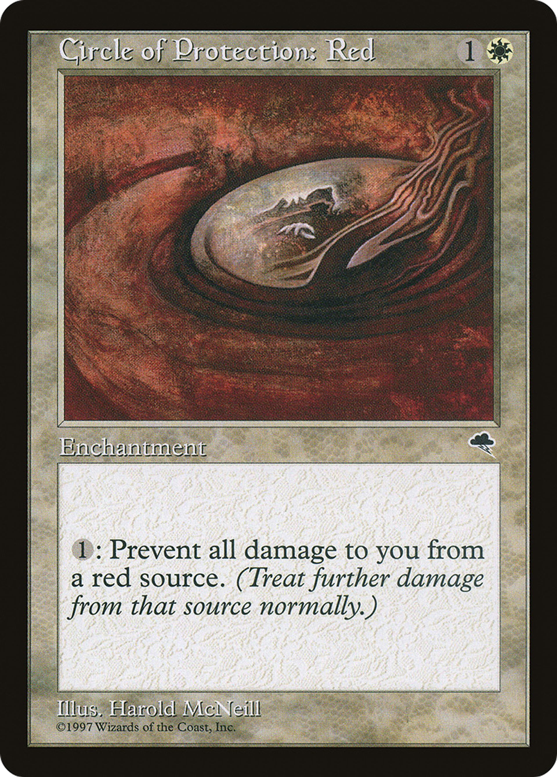 Circle of Protection: Red — Tempest — Magic: The Gathering