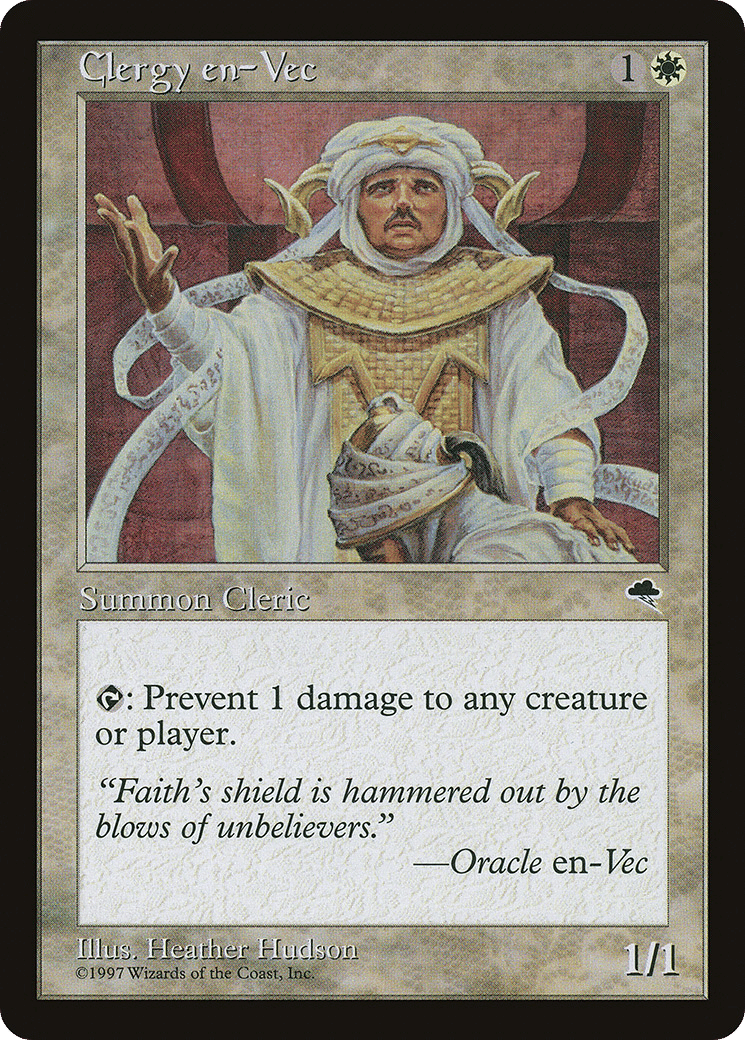 Clergy en-Vec — Tempest — Magic: The Gathering