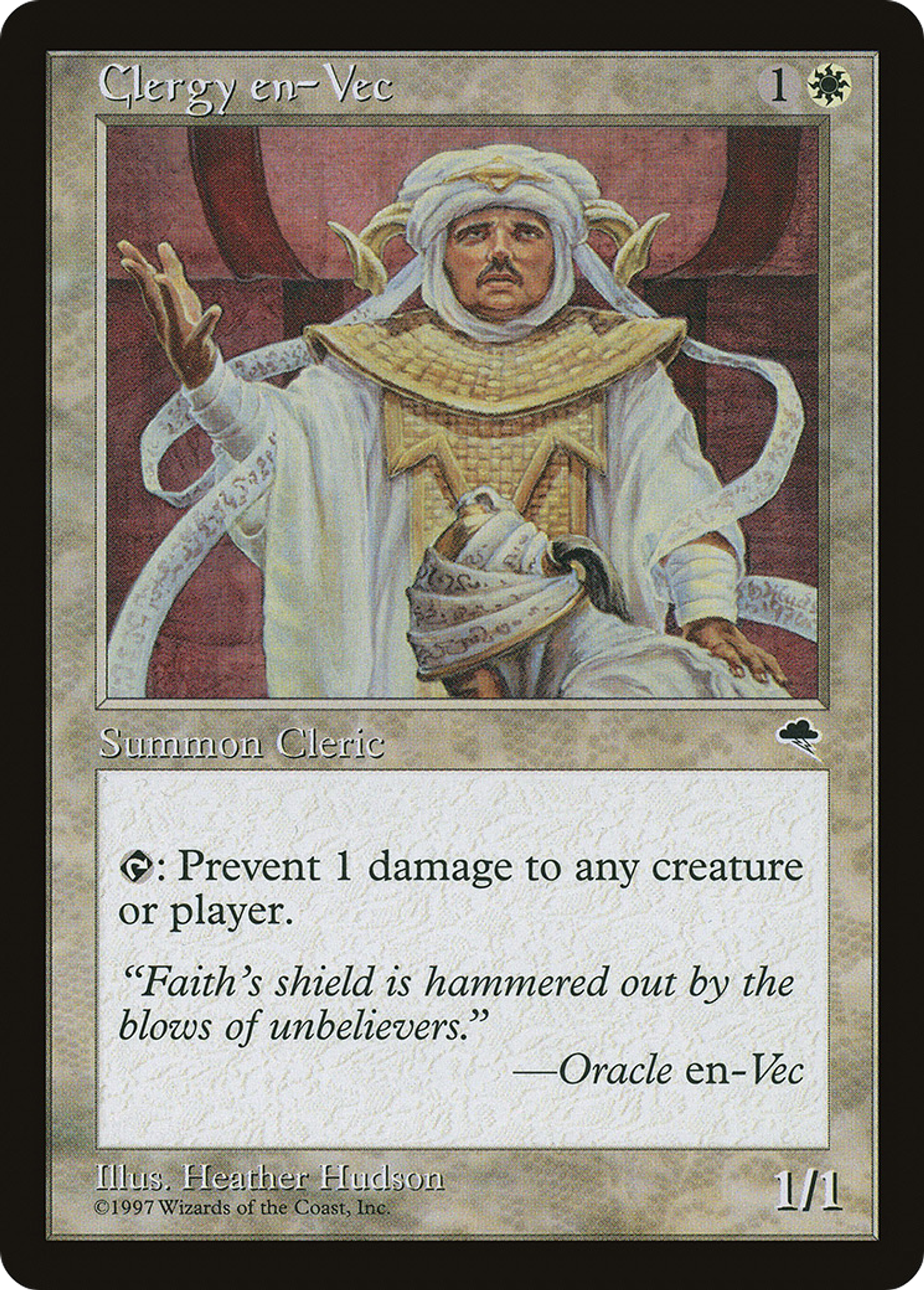 Clergy en-Vec — Tempest — Magic: The Gathering