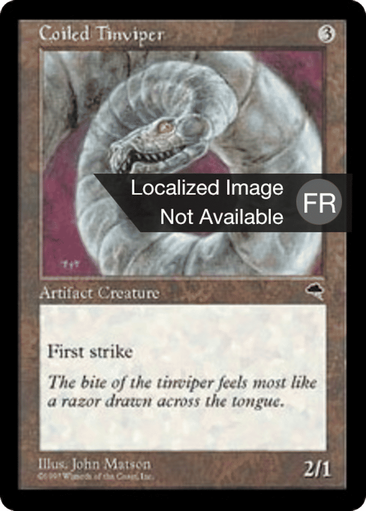 Vipère d'étain à ressort — Tempest — Magic: The Gathering