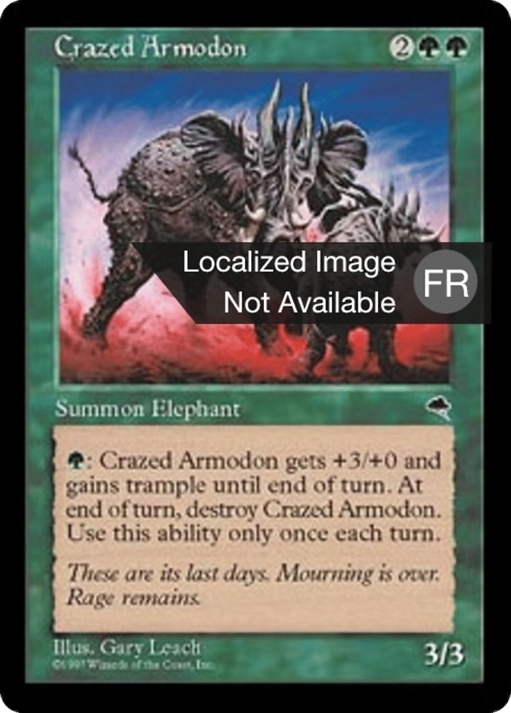 Armodon affolé — Tempest — Magic: The Gathering